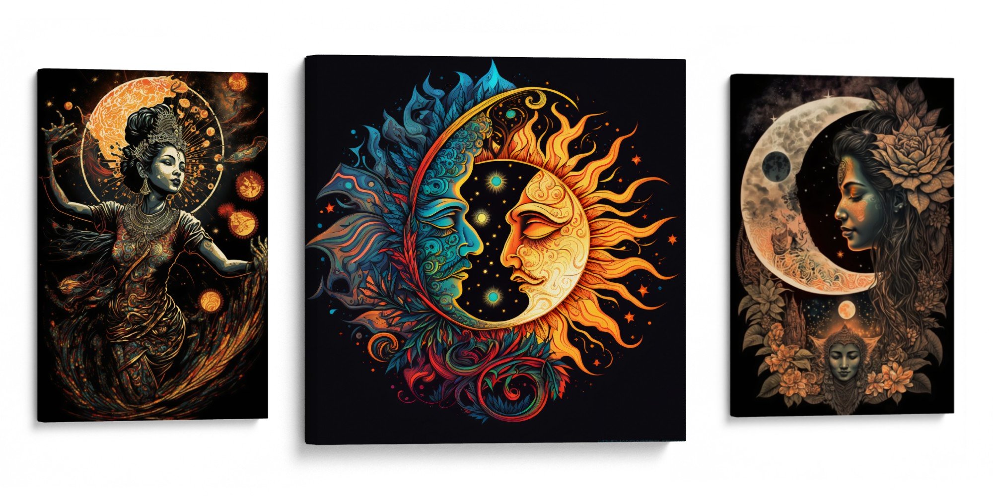SOLSTICE Canvas Bundle - Day and night equilibrium captured in a limited edition set.