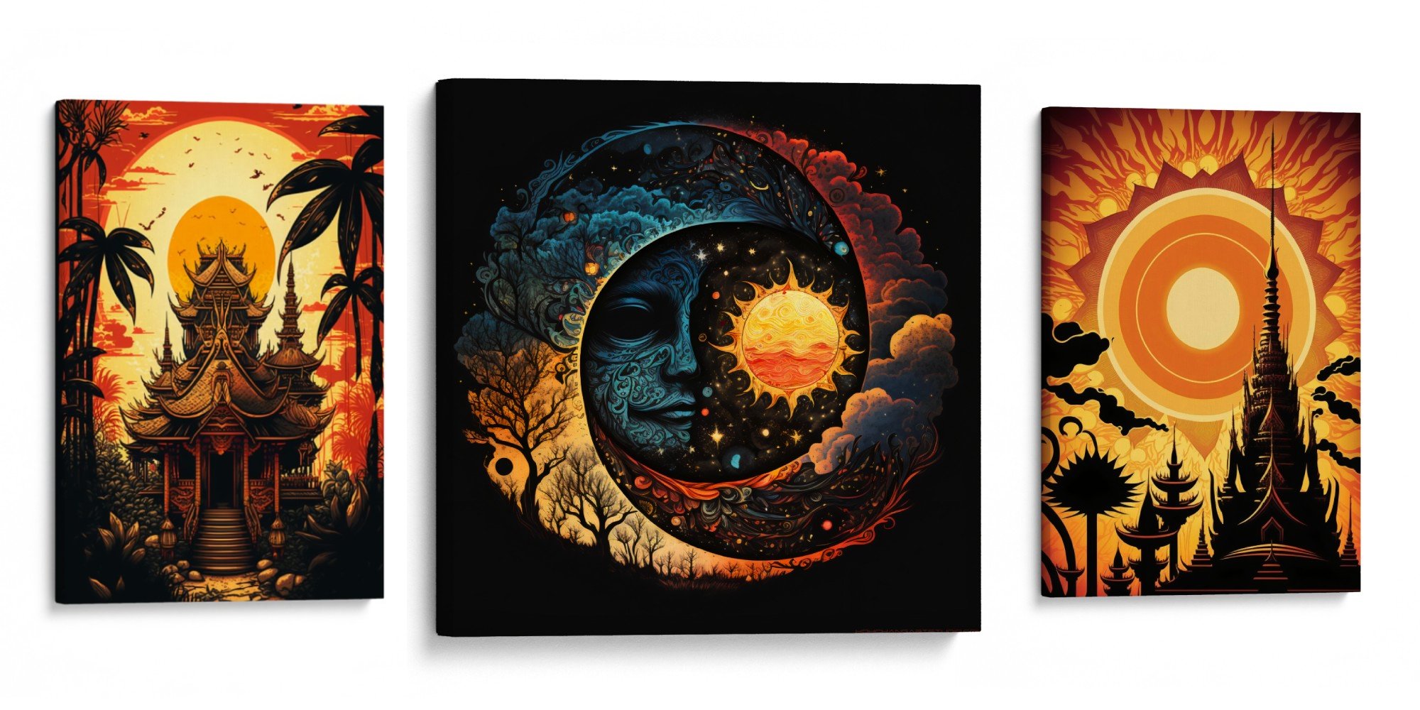 DIES DEORUM Canvas Collection - Universe's grand spiral in a limited edition, exclusively at Koh Chang Art Studio.
