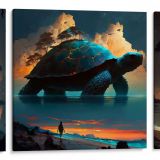 TIDAL ILLUSIONS Canvas Collection - Dive into hidden realms with this exclusive set.