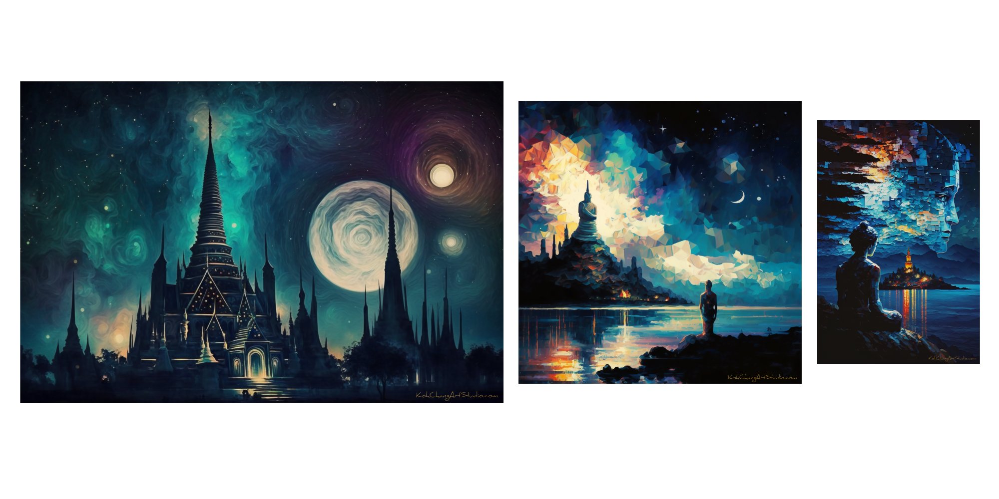 NOBLE NIGHT Design - Sacred shrines, valor, devotion, and the watchful stars.