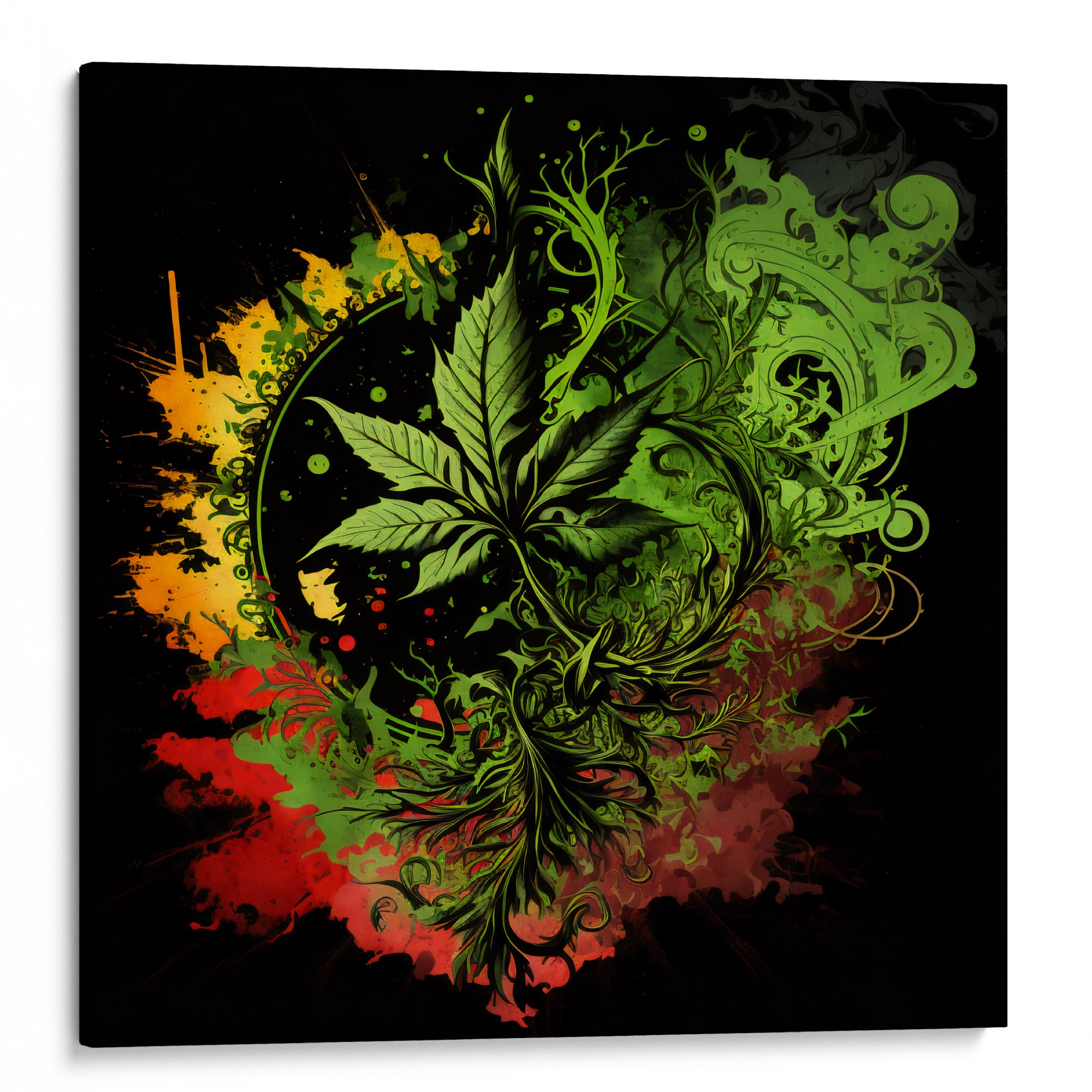 MI YARD MANDALA Art Piece - Chronicles of the herb for art enthusiasts.