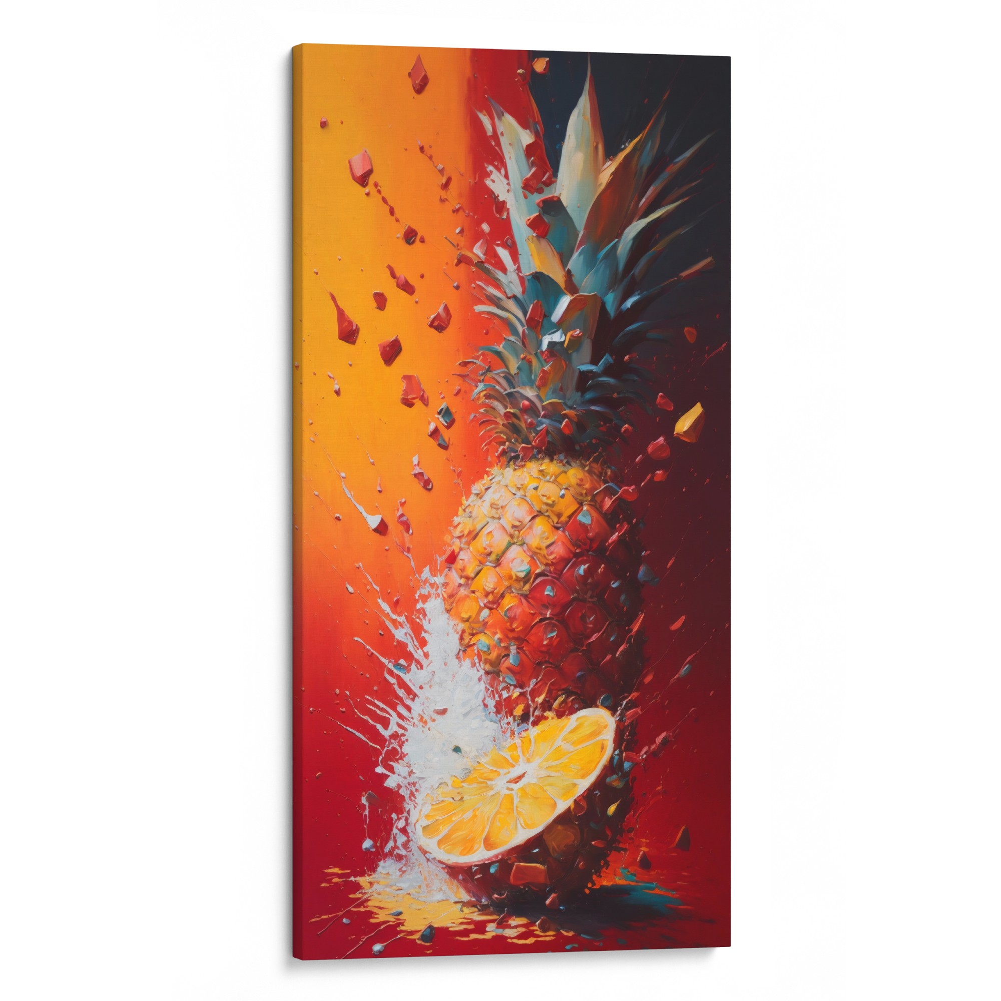 PINEAPPLE POP Exclusive Canvas - Tropical zest for art interiors, by Koh Chang Art Studio.