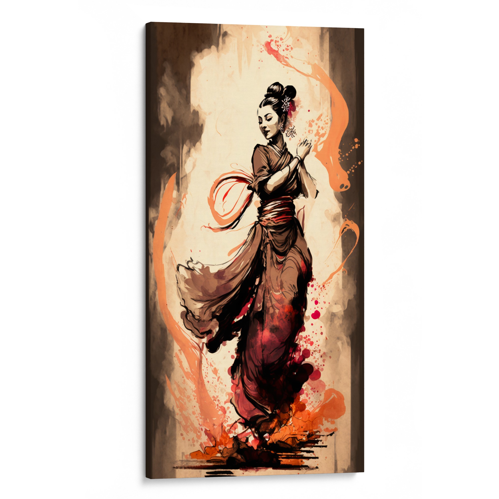 MAE-LIN Original Canvas - Elegance and passion in dance, perfect for art enthusiasts.