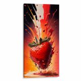 STRAWBERRY BOMB Original Canvas - Sweet embrace of summer for your space.