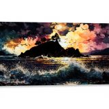 NOVEMBER Canvas Set - A coastal chorus of tides and winds in a unique three-piece artwork.