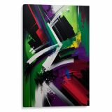 CHROMATIC DANCE Canvas - Swirling shades, a reflection of city vibes by Koh Chang.